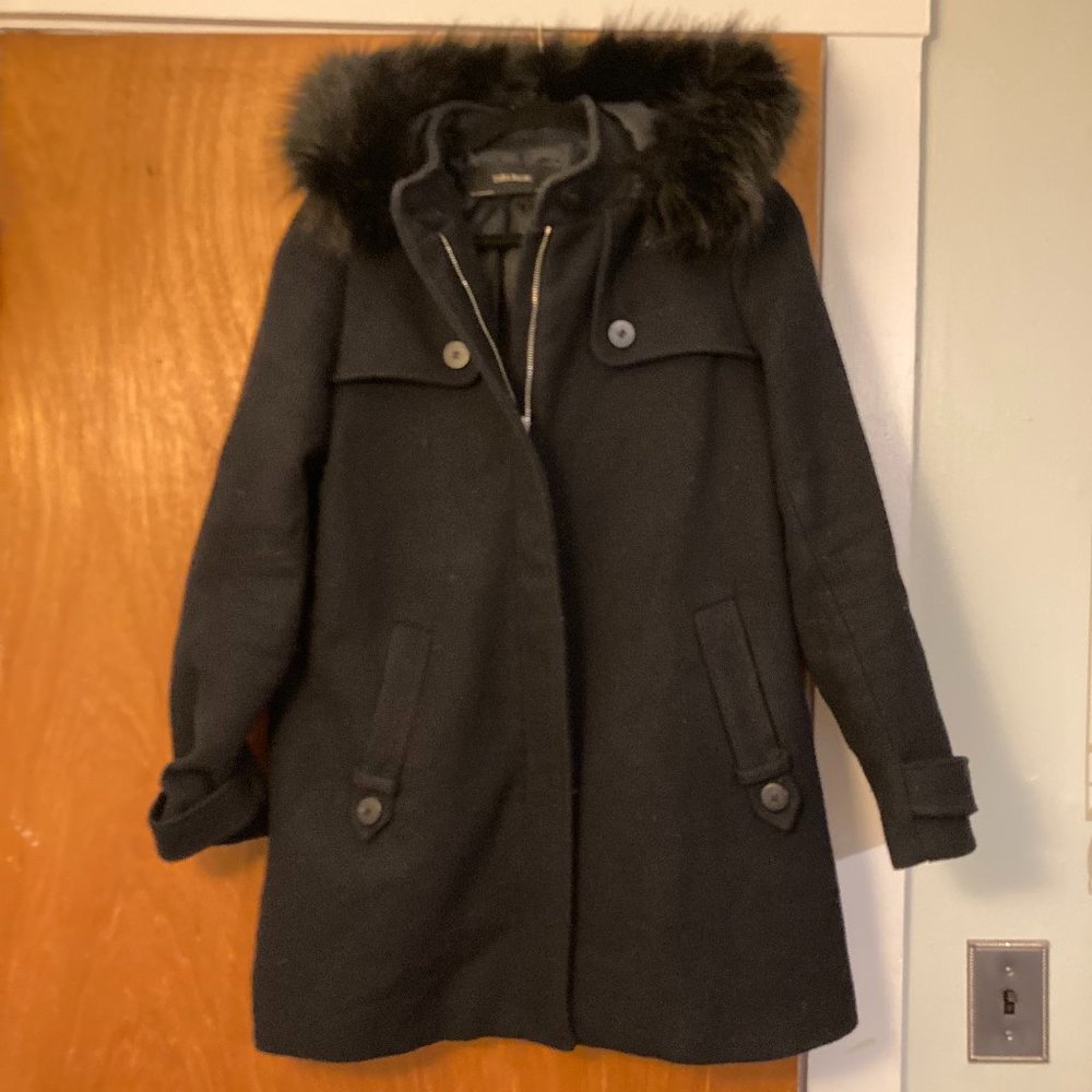 Zara Fall Coat with Fur Hood